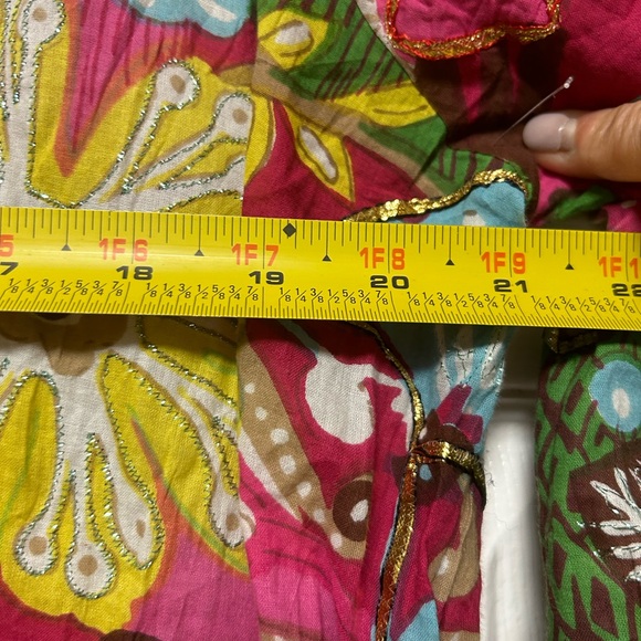 Sandy Starkman Embellished Boho Swim Cover-up Tunic Size Large - Picture 8 of 12